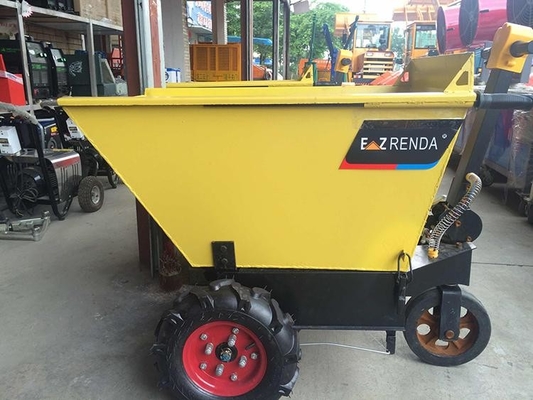 Portable Electric Wheelbarrow With Battery Mobile Machinery Barrow Trolley 600kg Load Capacity