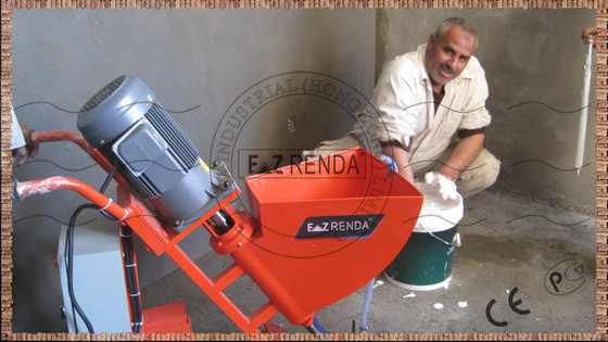 Machine électrique de jet de mortier pour la décoration de pièce 1.5KW/380V avec le compresseur d'air