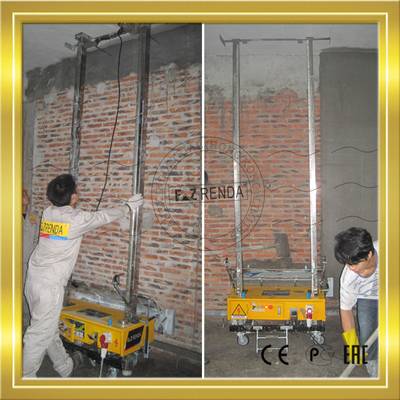 Machine de plâtrage automatique à distance électrique avec le mortier préparé pour le mur de Birck